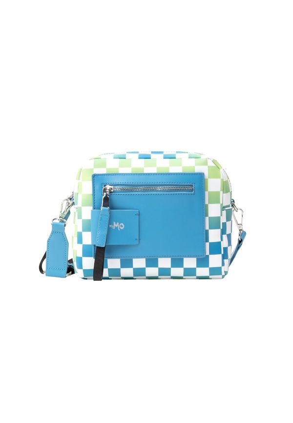 MYMO MYMO Чанта с презрамки  лазурно синьо / светлозелено / черно / бяло