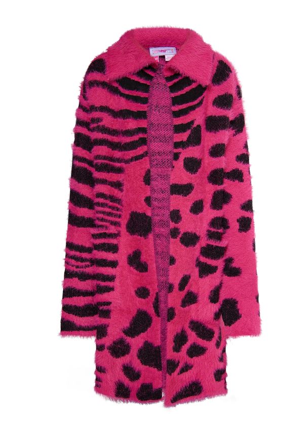 myMo KIDS myMo KIDS Плетена жилетка 'Mimo'  розово / черно