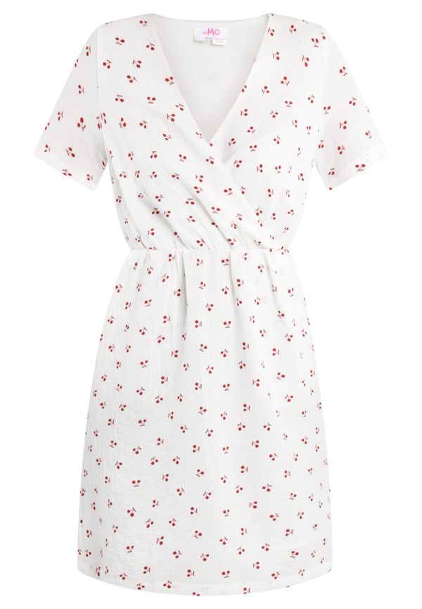 MYMO MYMO Лятна рокля  червено / бял памук