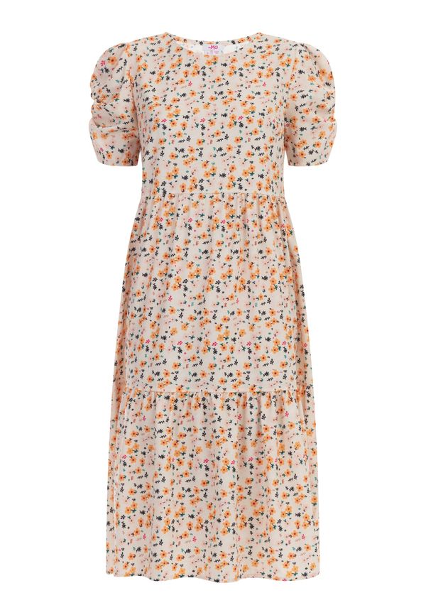 MYMO MYMO Лятна рокля  кремаво / оранжево / розово / черно