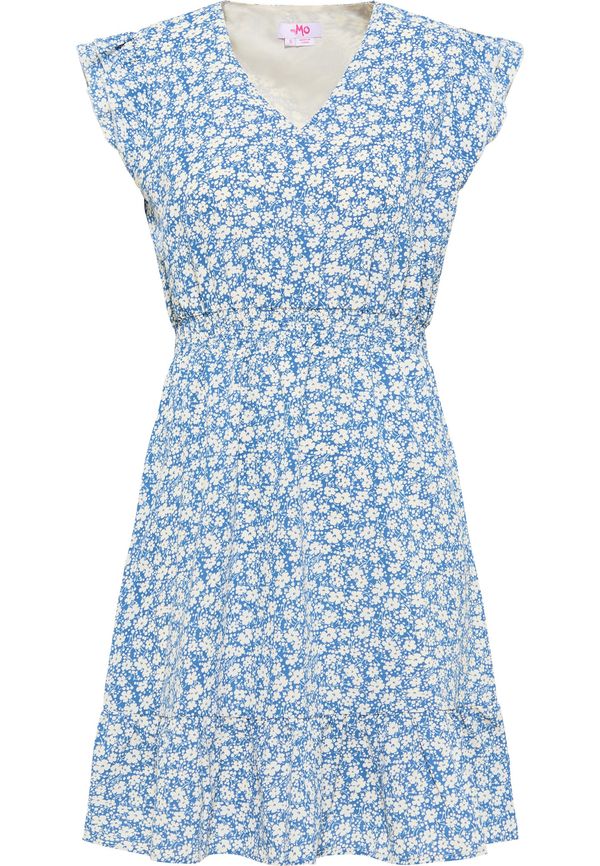 MYMO MYMO Лятна рокля  светлосиньо / бял памук