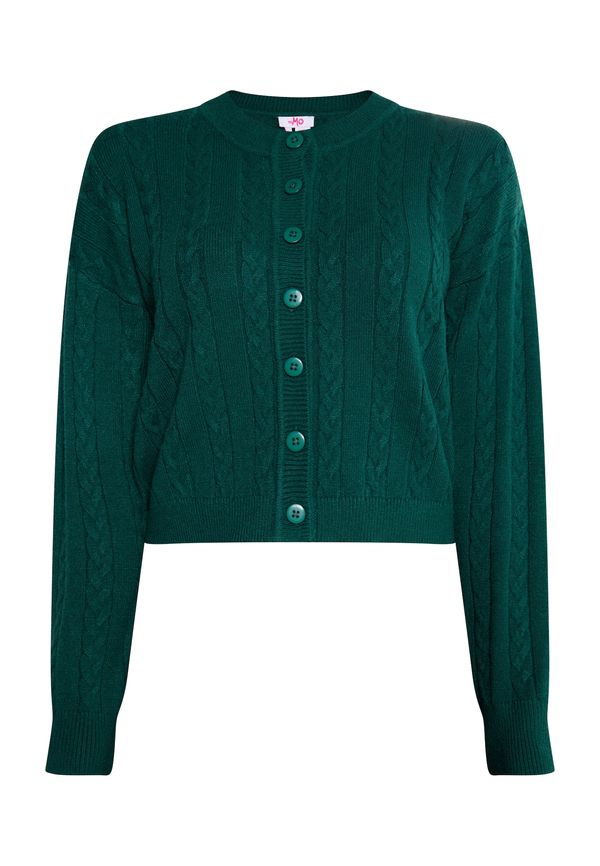 MYMO MYMO Плетена жилетка 'Biany'  тъмнозелено