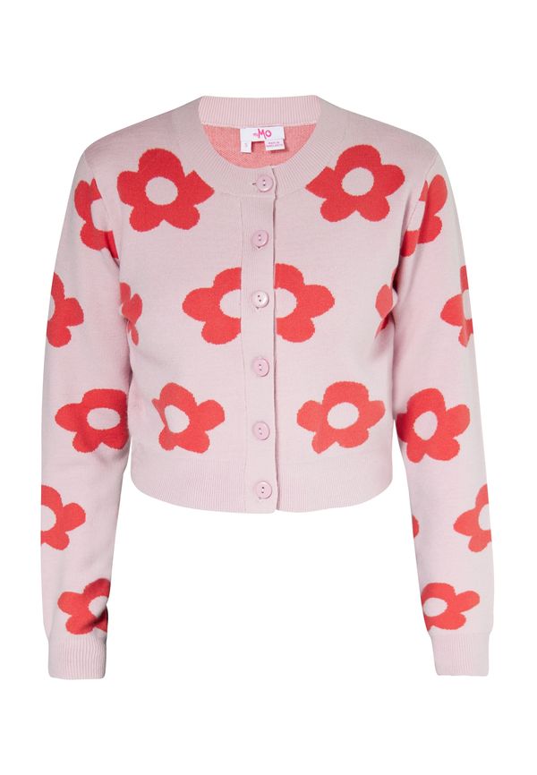 MYMO MYMO Плетена жилетка  бледорозово / червено