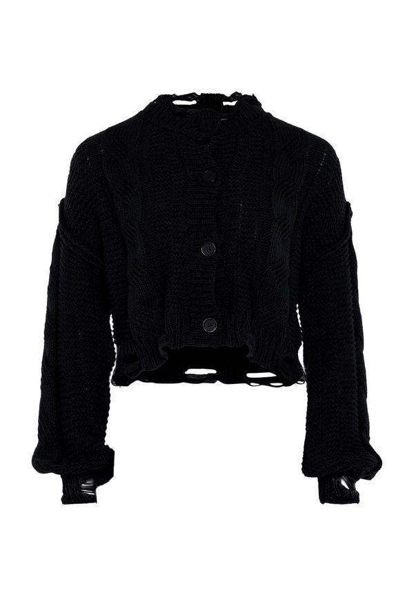 MYMO MYMO Плетена жилетка  черно