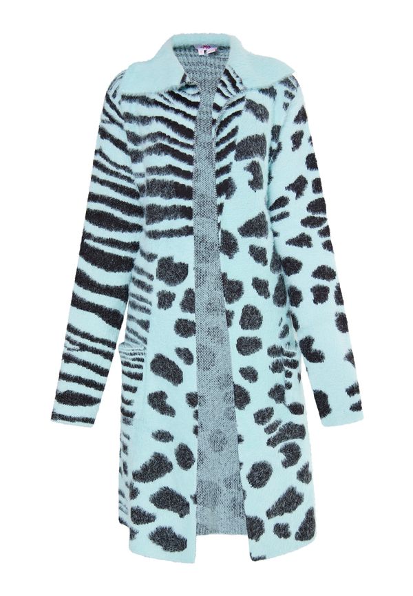 MYMO MYMO Плетена жилетка 'Keepsudry'  мента / черно