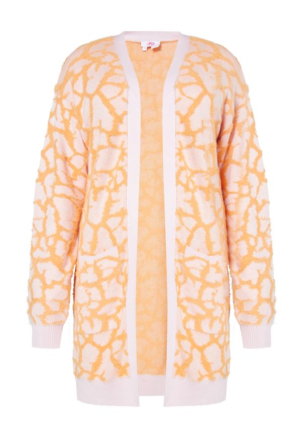 MYMO MYMO Плетена жилетка  оранжево / светлорозово