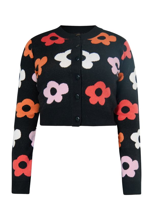 MYMO MYMO Плетена жилетка  пъстро / черно