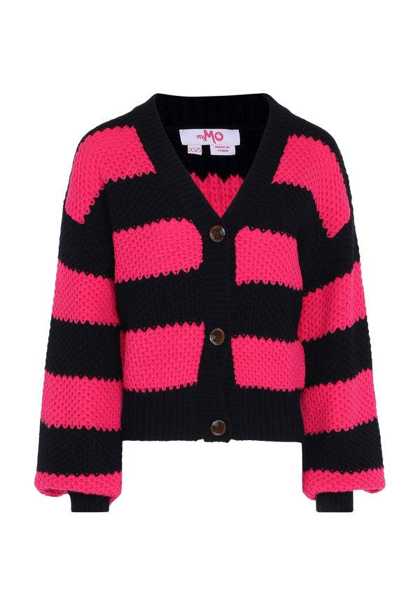 MYMO MYMO Плетена жилетка  розово / черно