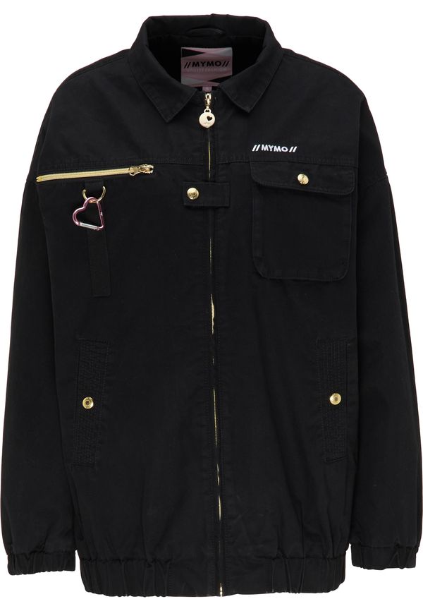 MYMO MYMO Преходно яке  черно / бяло