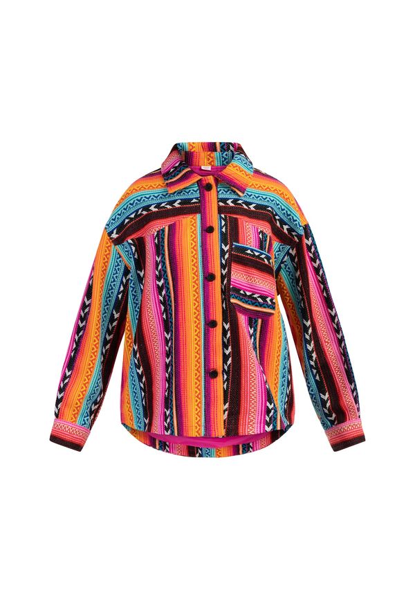MYMO MYMO Преходно яке  тюркоазен / оранжево / неоново розово / черно