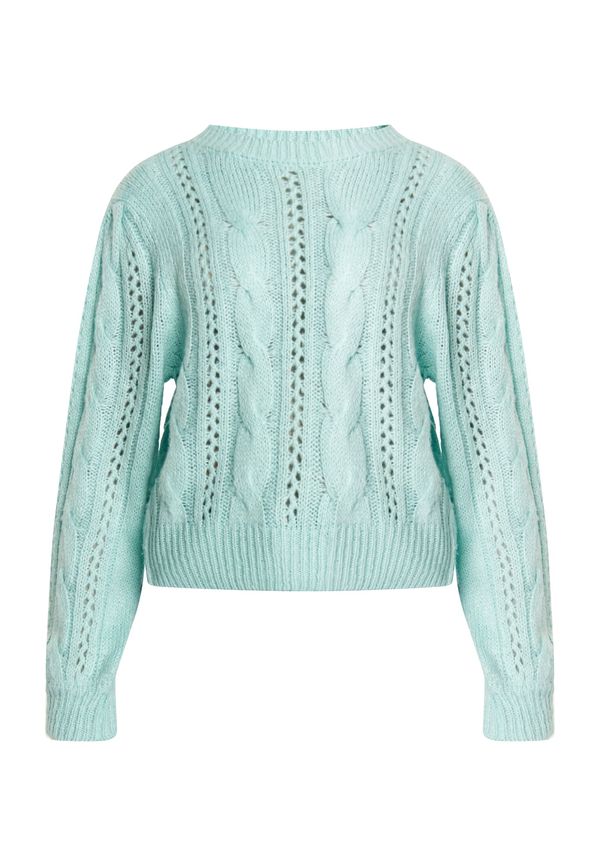 MYMO MYMO Пуловер 'Blonda'  аквамарин