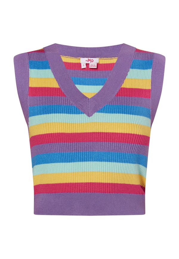 MYMO MYMO Пуловер 'Keepsudry'  небесносиньо / жълто / светлолилаво / розово