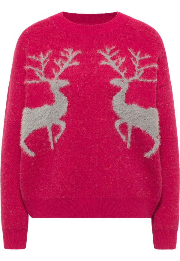 MYMO MYMO Пуловер  сребърно сиво / тъмнорозово