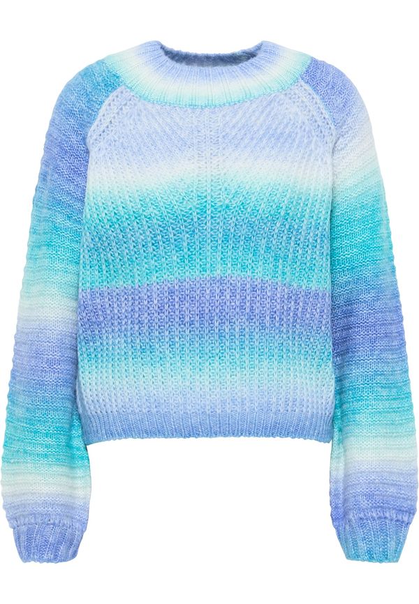 MYMO MYMO Пуловер  тюркоазен / лилав / лавандула / бяло