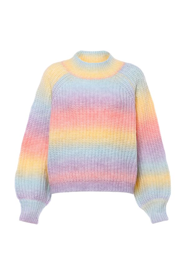 MYMO MYMO Пуловер  тюркоазен / жълто / лилав / розово