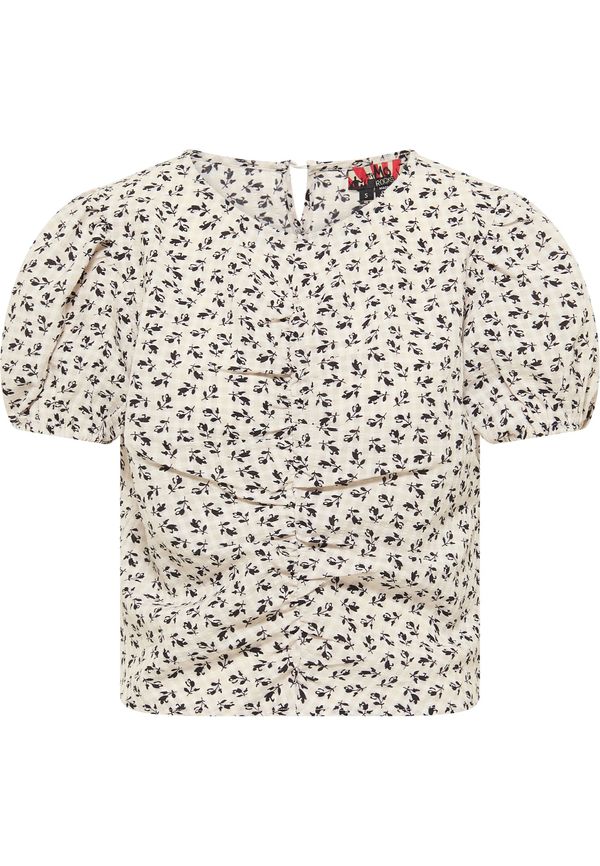 myMo ROCKS myMo ROCKS Блуза  черно / бял памук