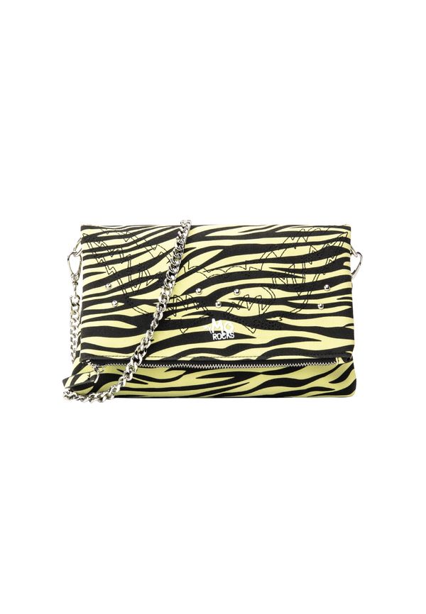 myMo ROCKS myMo ROCKS Чанта с презрамки  лайм / черно / бяло