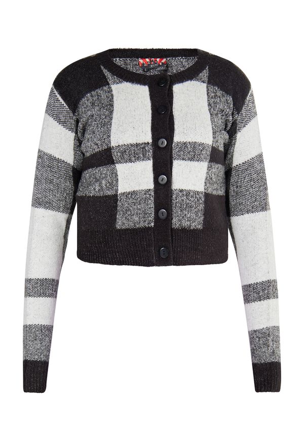 myMo ROCKS myMo ROCKS Плетена жилетка 'Blonda'  черно / бяло