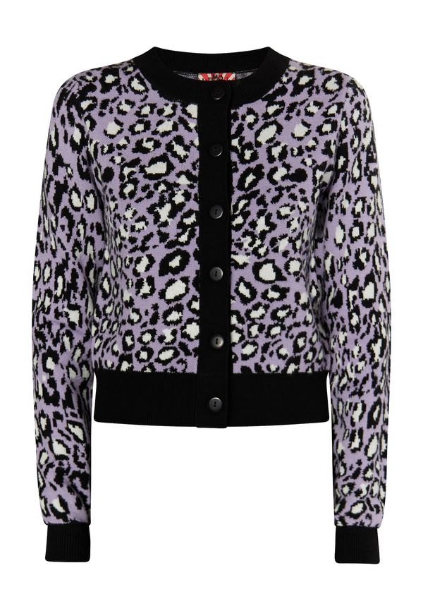 myMo ROCKS myMo ROCKS Плетена жилетка 'Blonda'  лилав / черно / бяло