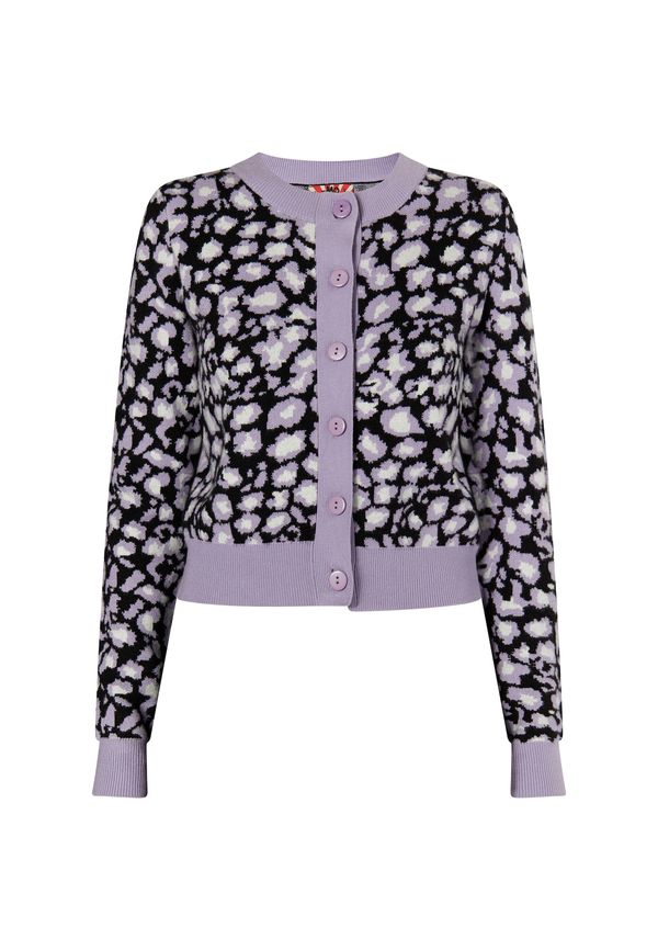 myMo ROCKS myMo ROCKS Плетена жилетка 'Blonda'  светлолилаво / черно / бяло