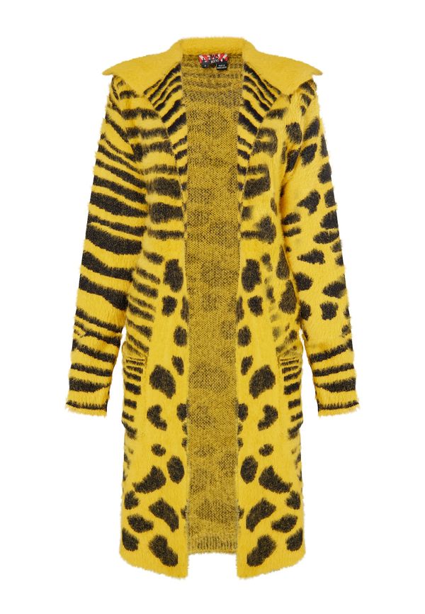 myMo ROCKS myMo ROCKS Плетена жилетка 'Blonda'  тъмножълто / черно