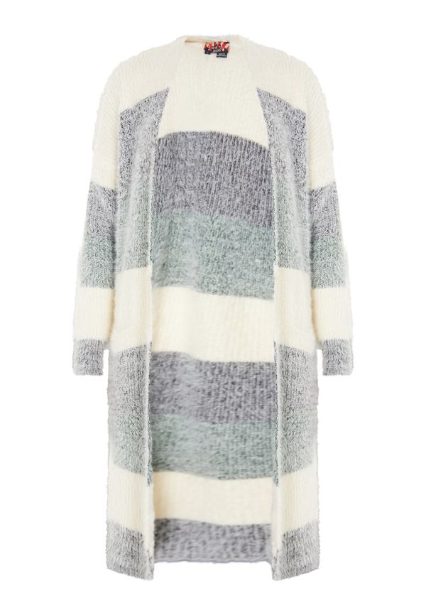 myMo ROCKS myMo ROCKS Плетена жилетка  кремаво / сиво / зелено