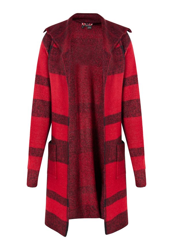 myMo ROCKS myMo ROCKS Плетена жилетка 'Ucy'  антрацитно черно / червено