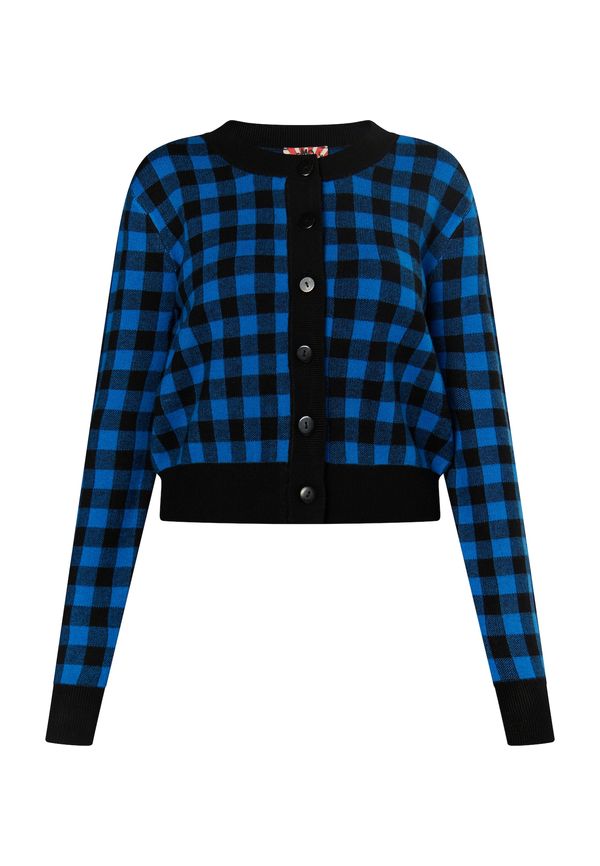 myMo ROCKS myMo ROCKS Плетена жилетка 'Ucy'  синьо / черно