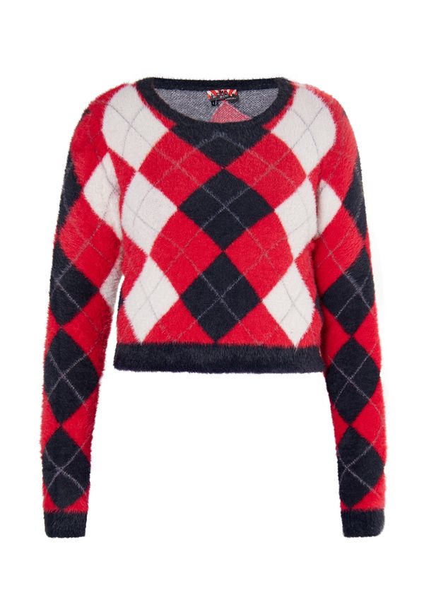 myMo ROCKS myMo ROCKS Пуловер  алено / черно / бяло