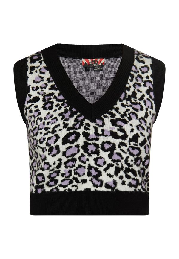 myMo ROCKS myMo ROCKS Пуловер  бежово / черно / бяло