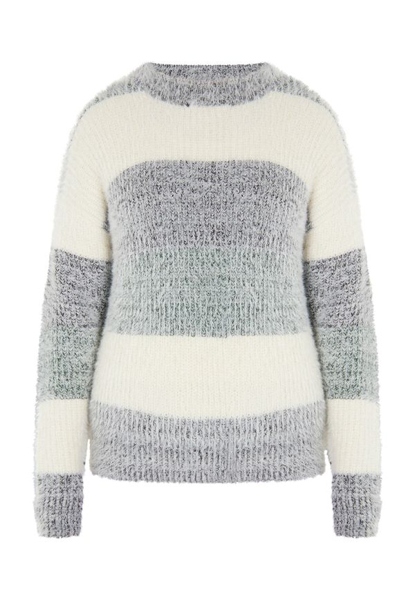 myMo ROCKS myMo ROCKS Пуловер  кремаво / сиво