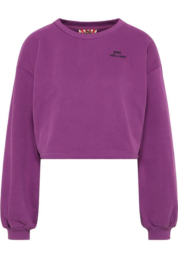 myMo ROCKS myMo ROCKS Суичър  тъмнолилаво / черно