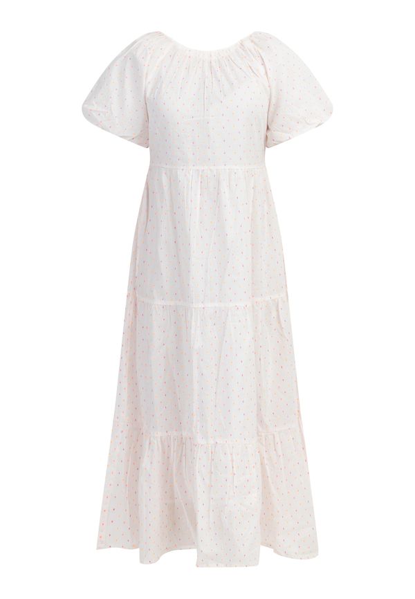 MYMO MYMO Рокля  неоново оранжево / розово / ярко червено / бяло