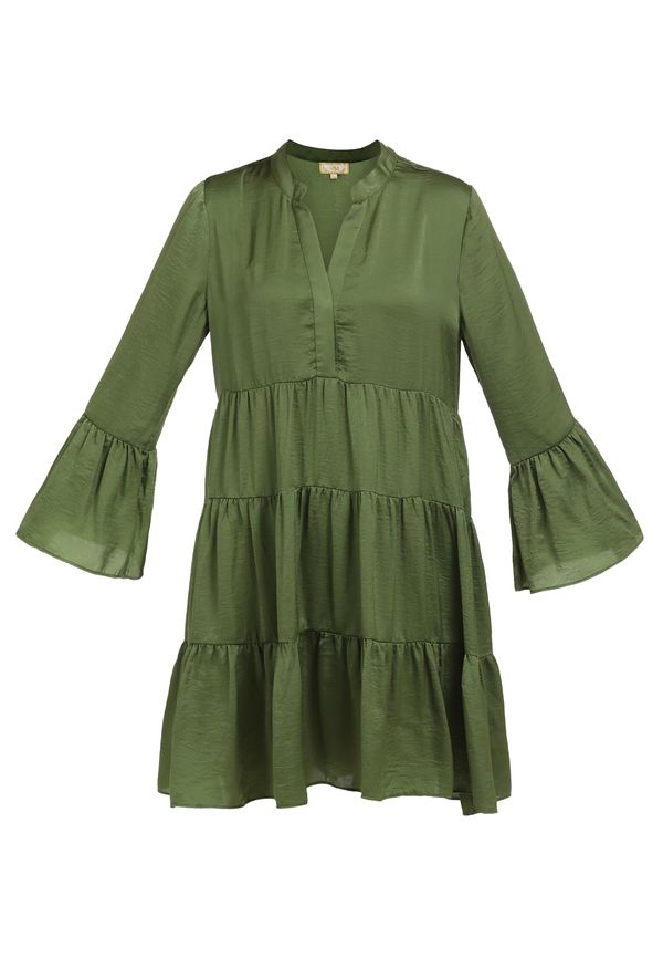 MYMO MYMO Рокля тип риза  маслина