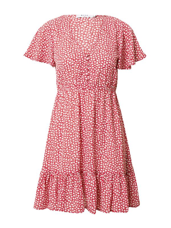 NA-KD NA-KD Лятна рокля  пастелнолилаво / червено / бяло