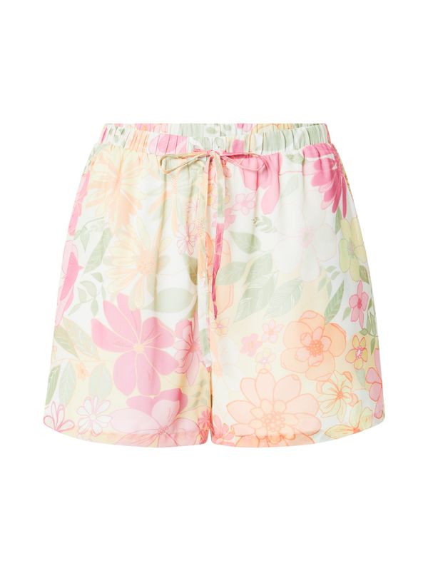 NA-KD NA-KD Панталон  кремаво / тревнозелено / светлооранжево / бледорозово