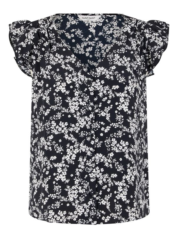 NAF NAF NAF NAF Блуза 'Jeanne'  черно / бяло