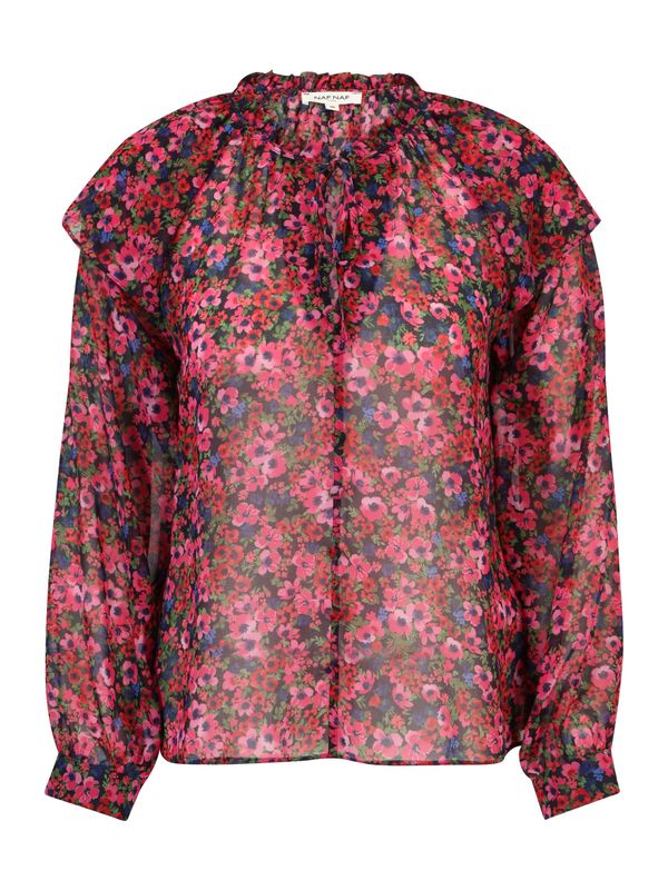 NAF NAF NAF NAF Блуза 'Pola'  нейви синьо / зелено / розово / червено