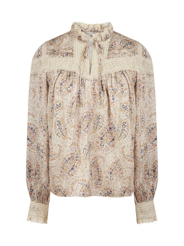 NAF NAF NAF NAF Блуза ' Sablon '  бежово / пъстро