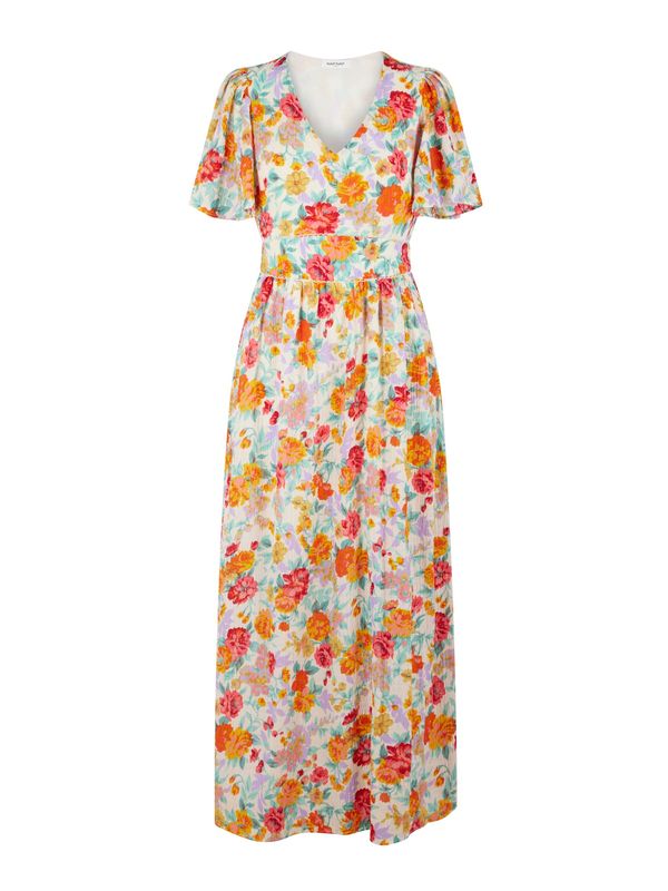 NAF NAF NAF NAF Лятна рокля 'Eden'  екрю / лилав / оранжево / червено