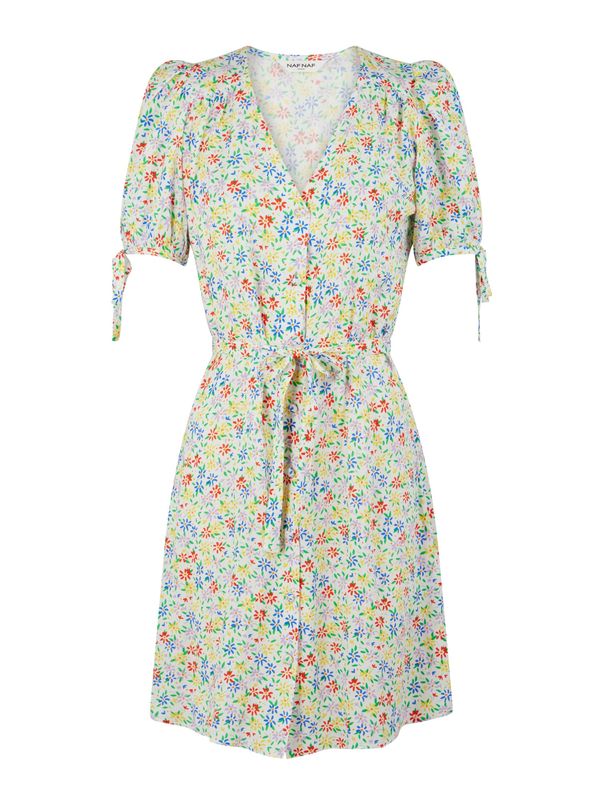 NAF NAF NAF NAF Лятна рокля 'Jaji'  екрю / синьо / зелено / лилав
