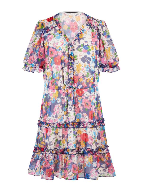 NAF NAF NAF NAF Лятна рокля 'Mexico'  синьо / розово / бледорозово