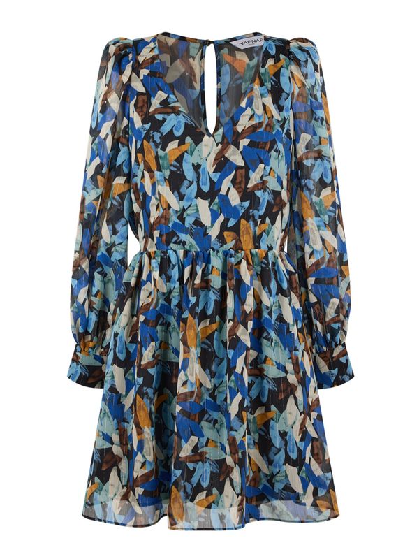 NAF NAF NAF NAF Рокля 'Neo'  бежово / синьо / ръждиво червено / черно