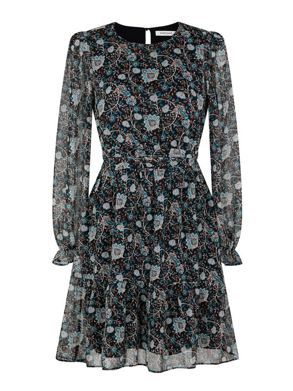 NAF NAF NAF NAF Рокля 'Passy'  нощно синьо / коняк / петрол / бяло