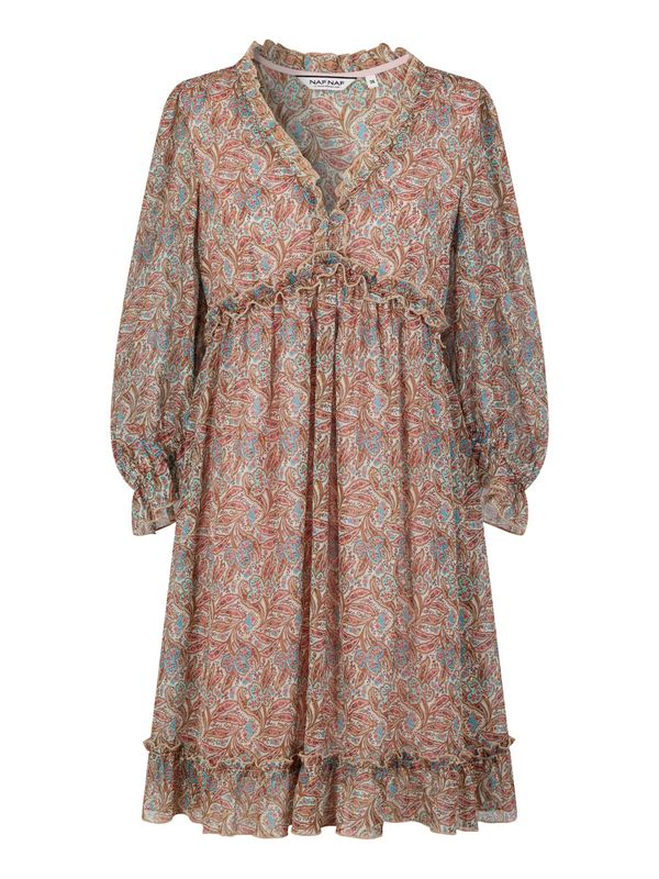 NAF NAF NAF NAF Рокля ' Side '  бежово / пъстро