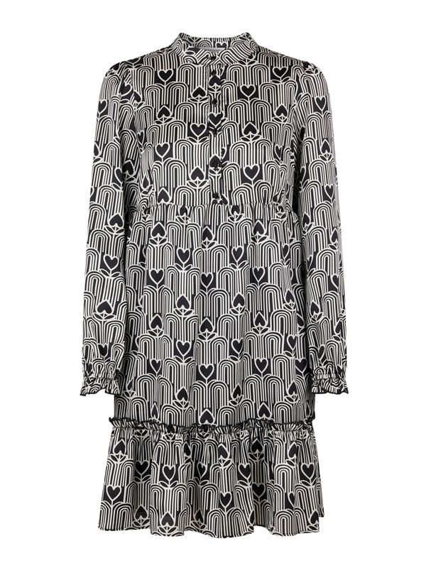 NAF NAF NAF NAF Рокля тип риза 'London'  черно / бяло