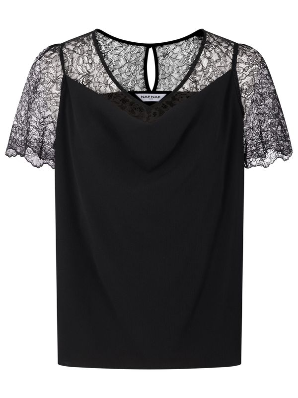 NAF NAF NAF NAF Тениска 'Lirou'  черно