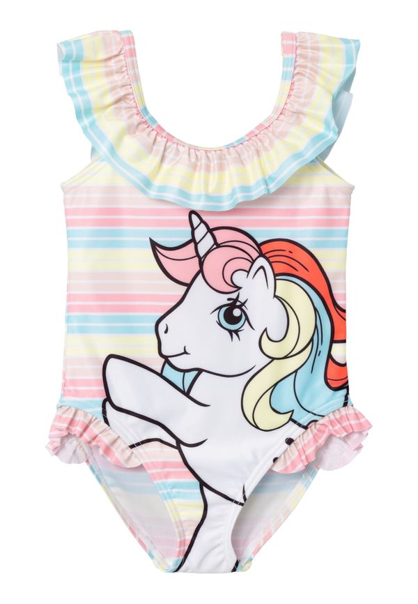 NAME IT NAME IT Бански костюм 'MAMA'  светлосиньо / светложълто / пастелно червено / мръсно бяло