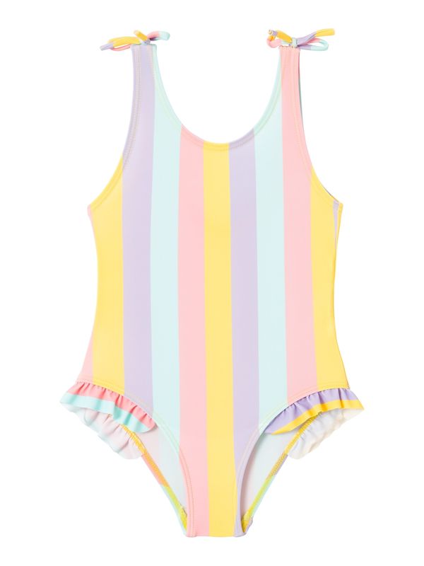 NAME IT NAME IT Бански костюм 'Zulle'  тюркоазен / жълто / лилав