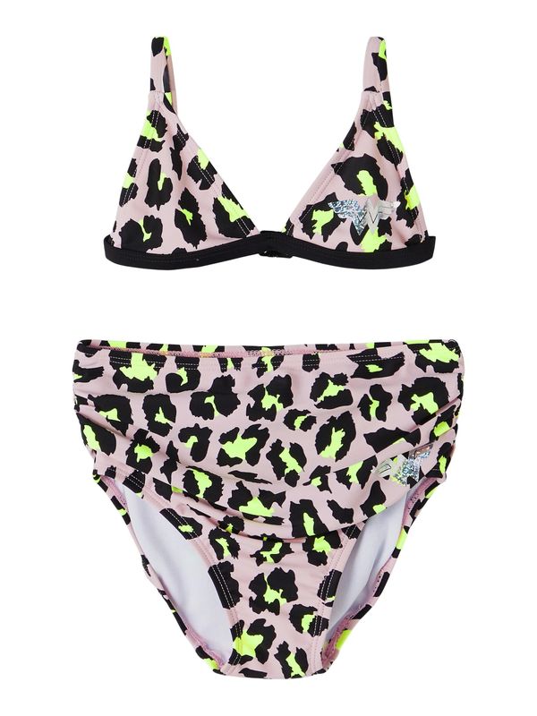 NAME IT NAME IT Бански тип бикини 'Wonder Woman'  лимоненожълто / сребърно сиво / бледоморав / черно